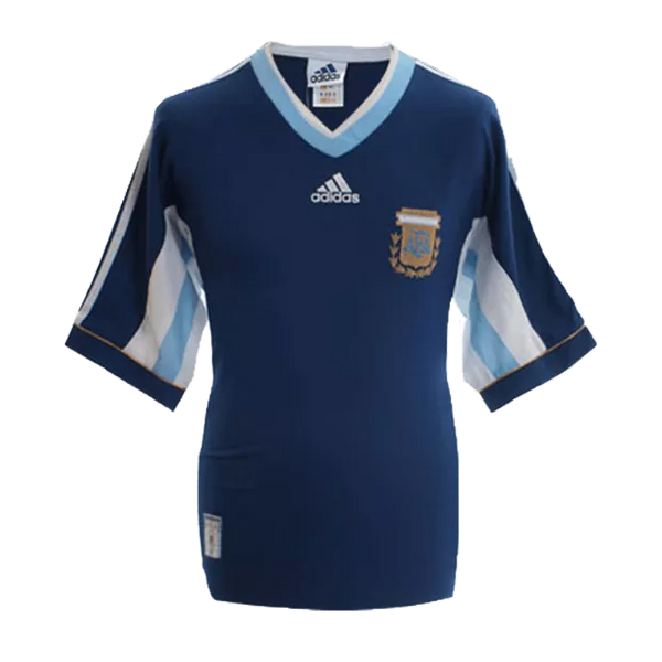1998 Argentina Away Jersey - Retro (Authentic)