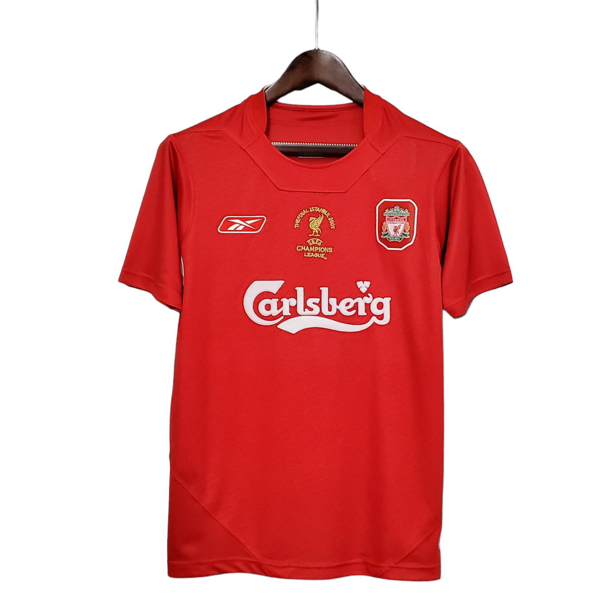 2005 Liverpool Champions League Final Home Jersey Retro Indiansoccermart