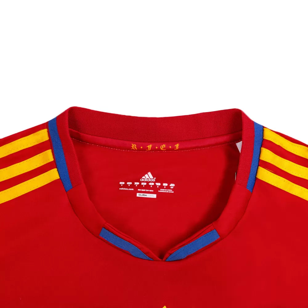 Xavi 8 - 2010 Spain Home Red Jersey - Retro ( Original Quality