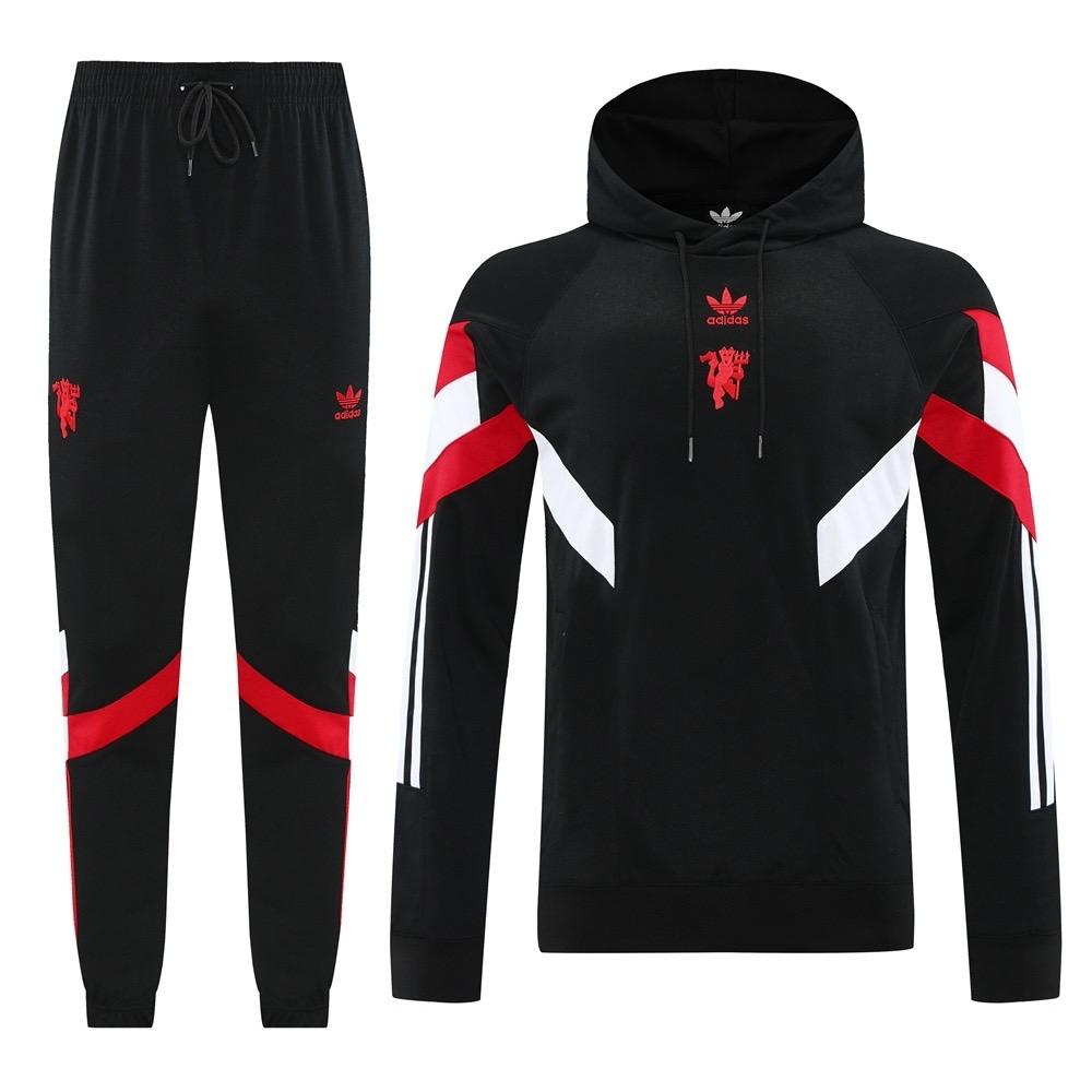 Manchester United Black Hoodie Tracksuit 2025/26 – Indiansoccermart