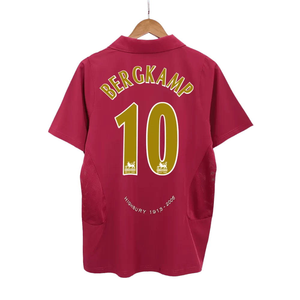 gunners-10-bergkamp Bergkamp 10 - 2005/06 Gunners Home Jersey - Retro – Indiansoccermart