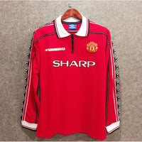1998-99 Manchester United Home Fullsleeves Jersey - Retro