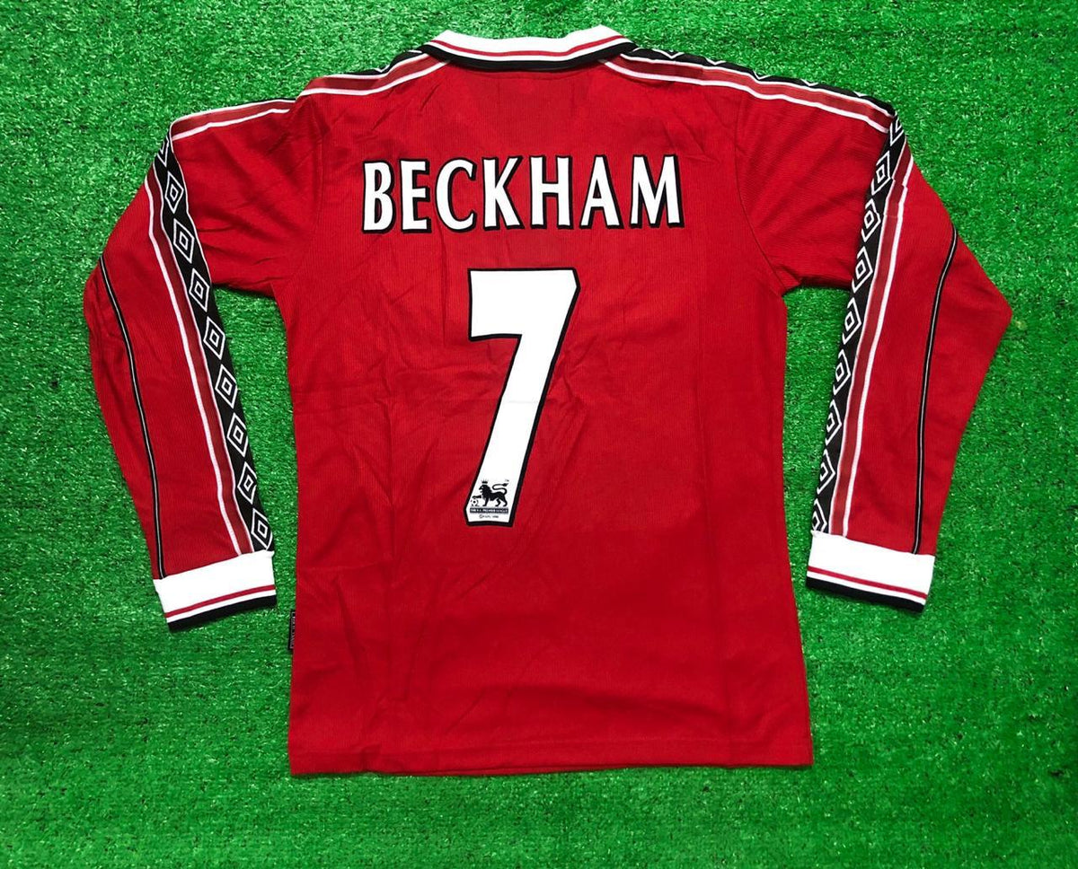 1998-99 Beckham 7- Manchester United Home Fullsleeves – Indiansoccermart