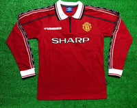 1998-99 Manchester United Home Fullsleeves Jersey - Retro