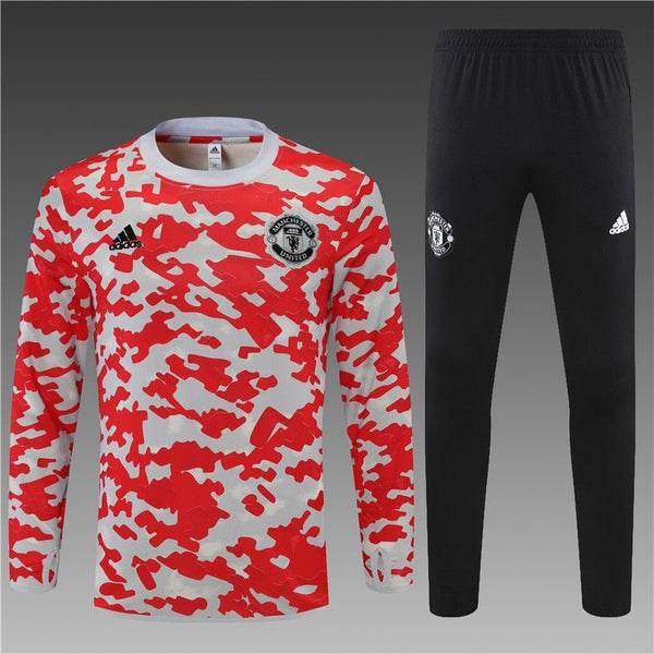 Manchester United Red Training Tracksuit 2021/22