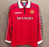 1998-99 Beckham 7- Manchester United Home Fullsleeves - Retro