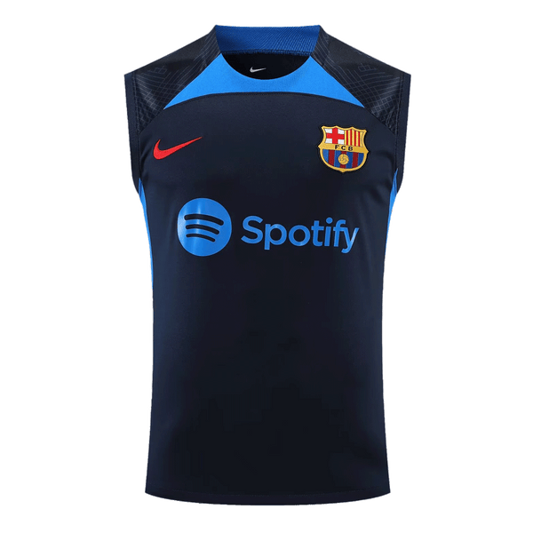 Barcelona Blue Sleeveless Training Set 2022 23 Indiansoccermart