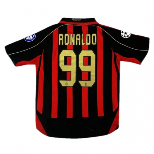 Ronaldo 99 - 2006/07 AC Milan Home Jersey - Retro – Indiansoccermart