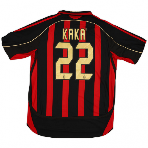 Kaka 22 - 2006/07 AC Milan Home Jersey - Retro