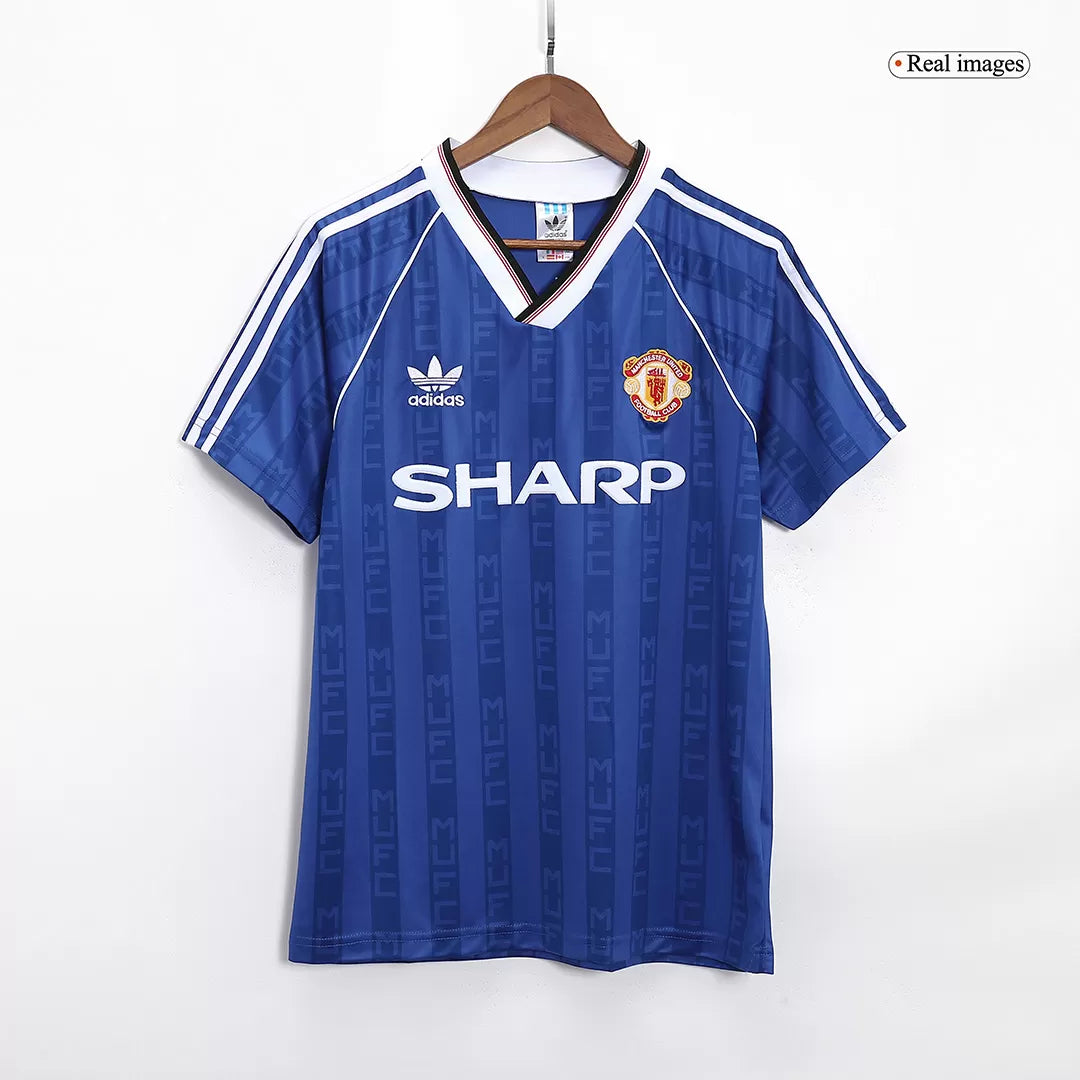 1988/90 Manchester United Away- Retro Jersey – Indiansoccermart