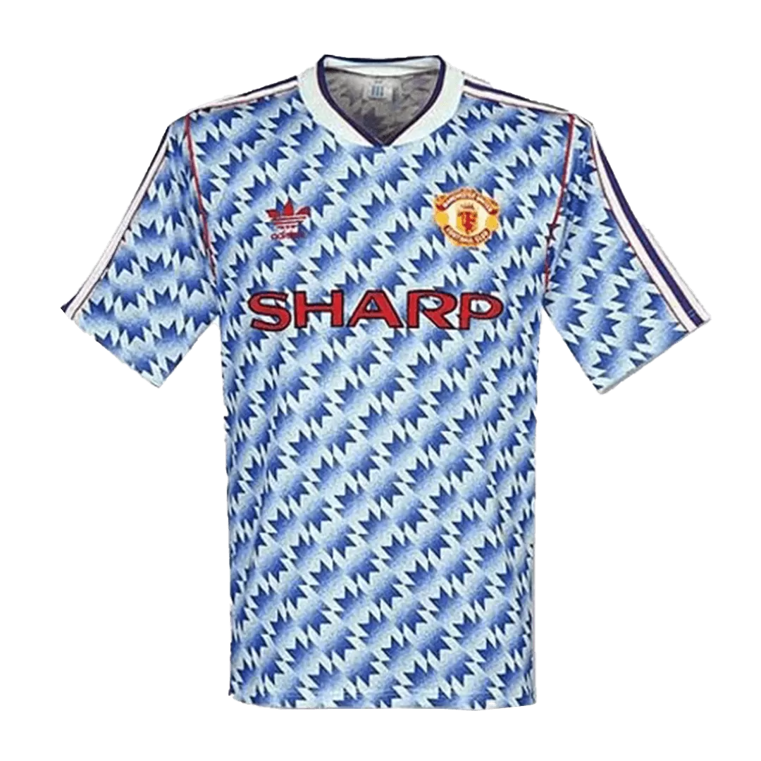 1990 92 Manchester United Away Retro Jersey Indiansoccermart