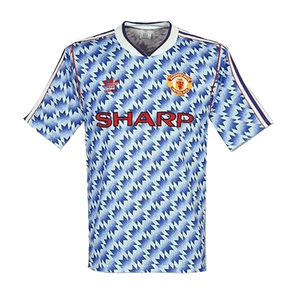 1990-92 Manchester United Away Retro Jersey – Indiansoccermart