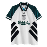 1993/95 Liverpool Away Jersey (White/Green) - Retro