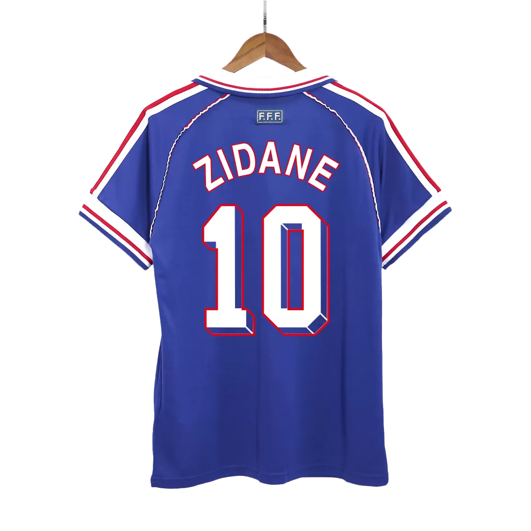ZIDANE 10 - 1998 France Home Jersey - Retro – Indiansoccermart