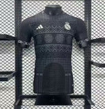 Merengues All Black Pattern Jersey- Player Version