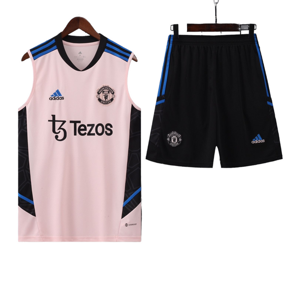 Manchester United Pink Sleeveless Training Set 2022/23