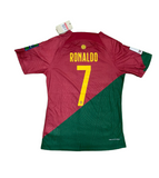 Ronaldo 7 -  Portugal Home 2022 World Cup Jersey - Player Version