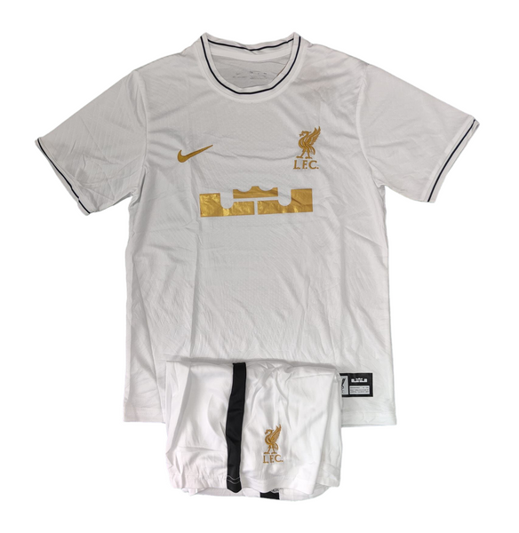 Liverpool x Lebron Pre-Match kit White 2023/24 (Jersey+Shorts)