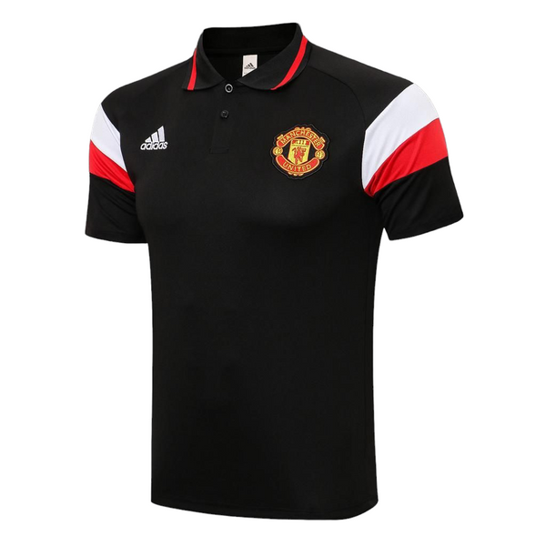 Manchester United Black Polo ( Red Line Collar ) - Master quality