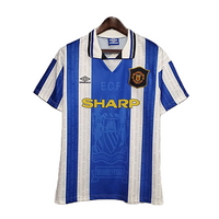 1994/96 Manchester United Third White/Blue Jersey - Retro