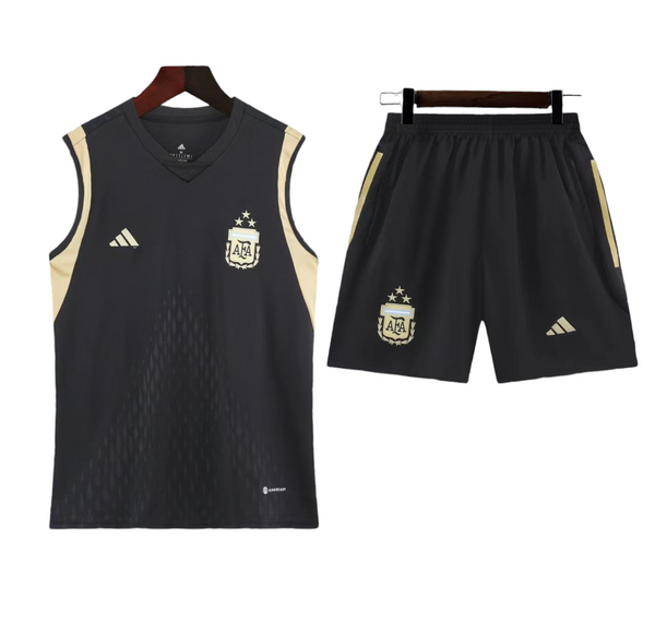 Argentina Home Blue Sleeveless Training Set - Euro 2024