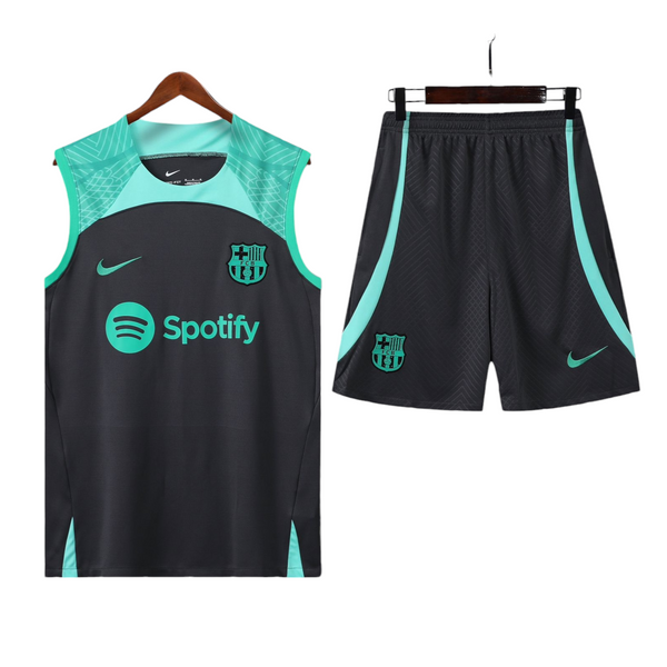 Barcelona black Sleeveless Training Set