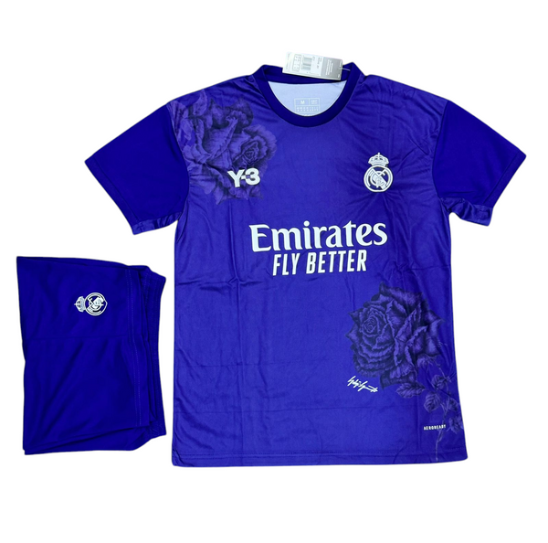 Merengues Y3 Purple Kit 2024/25 - (Jersey + Shorts)