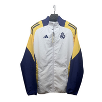 Merengues White(Blue Sleeves) Windbreaker Jacket 2024/25 ( Superior Quality)