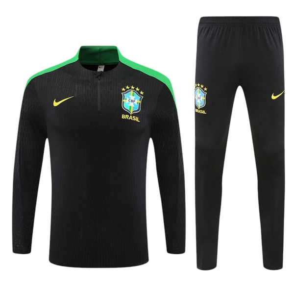 Brazil Black Training Tracksuit 2024/25