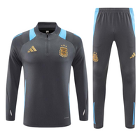 Argentina Grey Training Tracksuit 2024/25