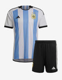 Argentina Home 2 Star World Cup 2022 (Jersey+Shorts)