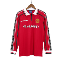 1998-99 Manchester United Home Fullsleeves Jersey - Retro