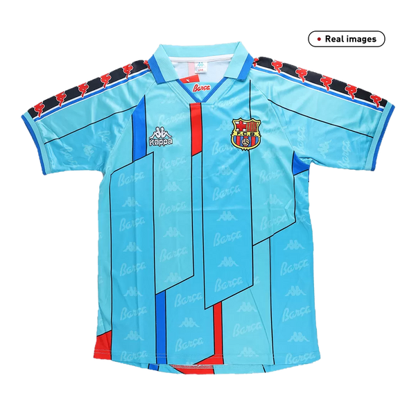 1996/97 FCB Away Light Blue - Retro Jersey