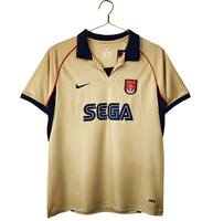 2001/02 Gunners Away Beige Jersey - Retro