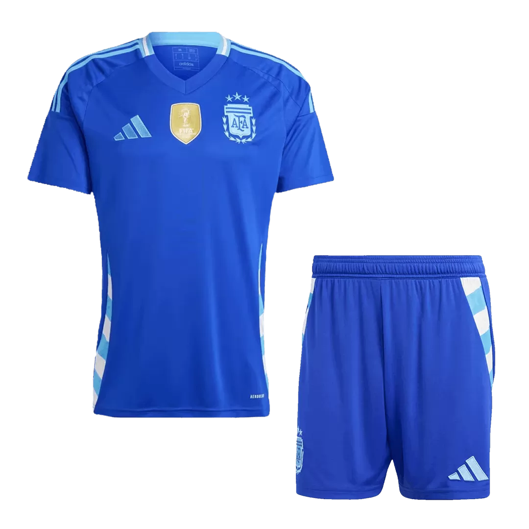 Argentina Away Copa America kit 2024 (Jersey+Shorts) Indiansoccermart