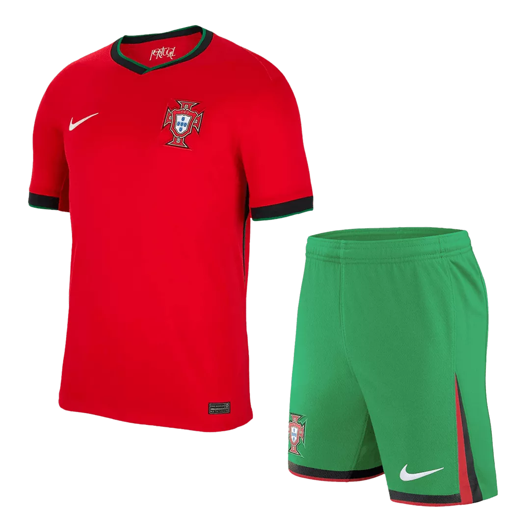 Portugal Home Kit Euro 2024 - ( Jersey + Shorts ) – Indiansoccermart