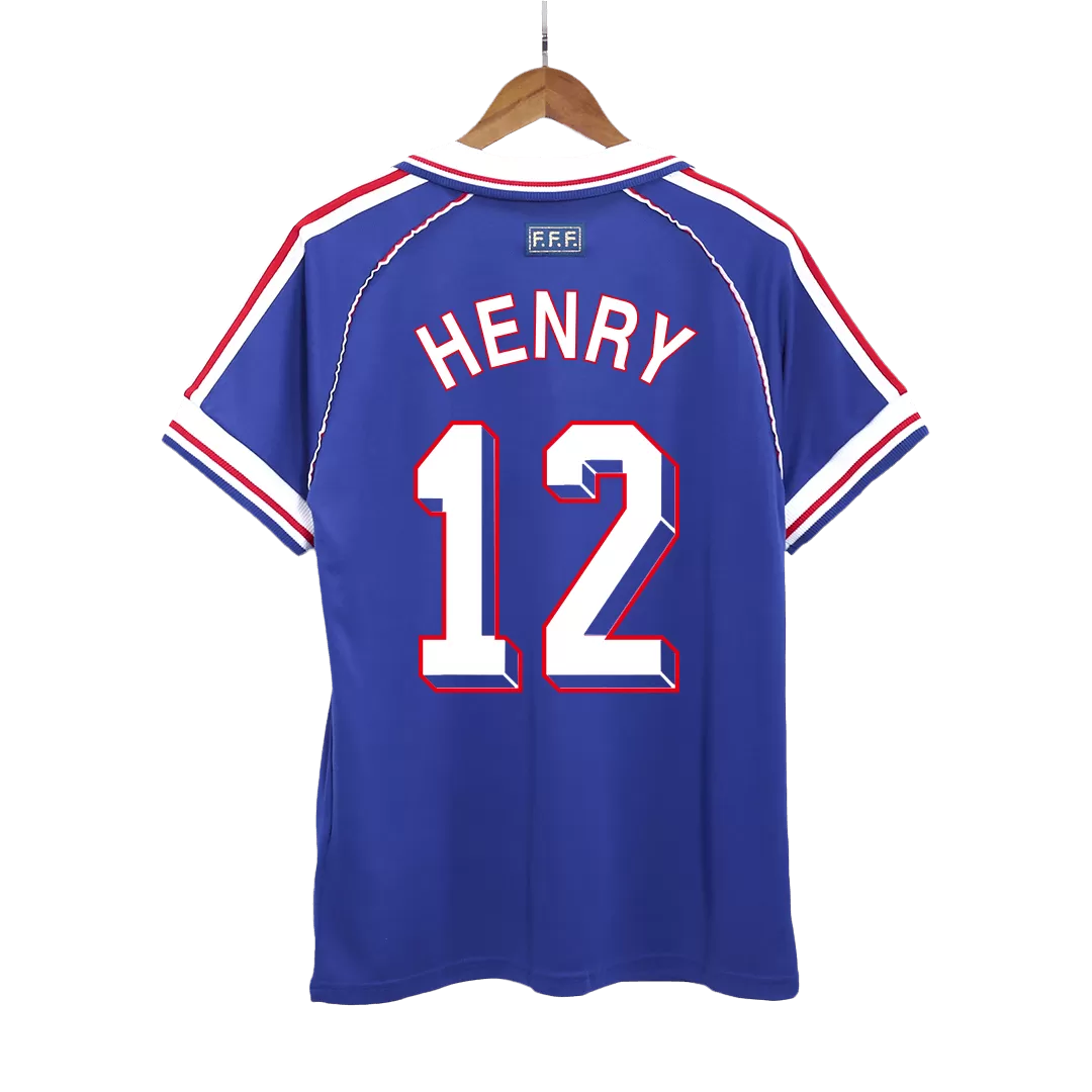 HENRY 12 - 1998 France Home Jersey - Retro – Indiansoccermart