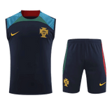 Portugal Blue Sleeveless Training Set - World Cup 2022