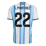 L. Martinez 22 - Argentina Home World Cup 2026 - Master Quality