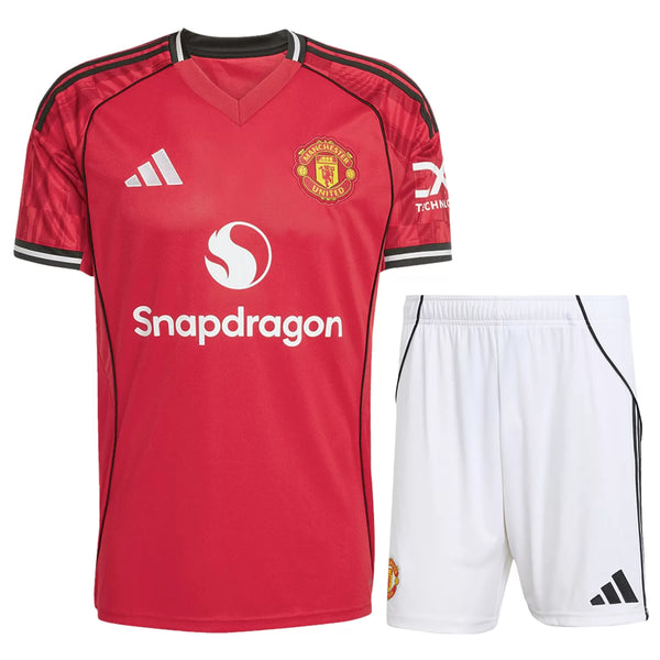 Manchester United Home Set 2025/26 - (Jersey+Shorts)