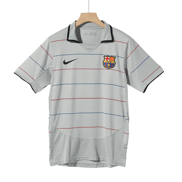 2003/05 FCB Away Grey - Retro Jersey