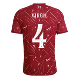 Virgil 4 - Liverpool Home 2026/27 - Player Version Quality (UCL Font)