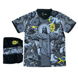 Brazil x Christ Black Kit 2025 - (Jersey+Shorts)