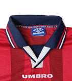 1998 England Away Red Jersey - Retro