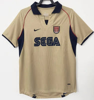2001/02 Gunners Away Beige Jersey - Retro