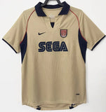 2001/02 Gunners Away Beige Jersey - Retro