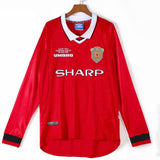 1999-00 Manchester United Home UCL Final Fullsleeves Jersey - Retro