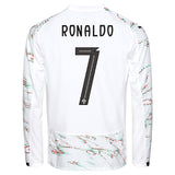 Ronaldo 7 - Portugal Away Puma White Fullsleeves 2025 - Master Quality
