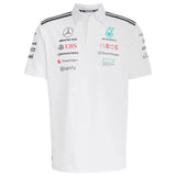 Mercedes AMG Petronas White Collar Polo 2026 (Superior Quality)