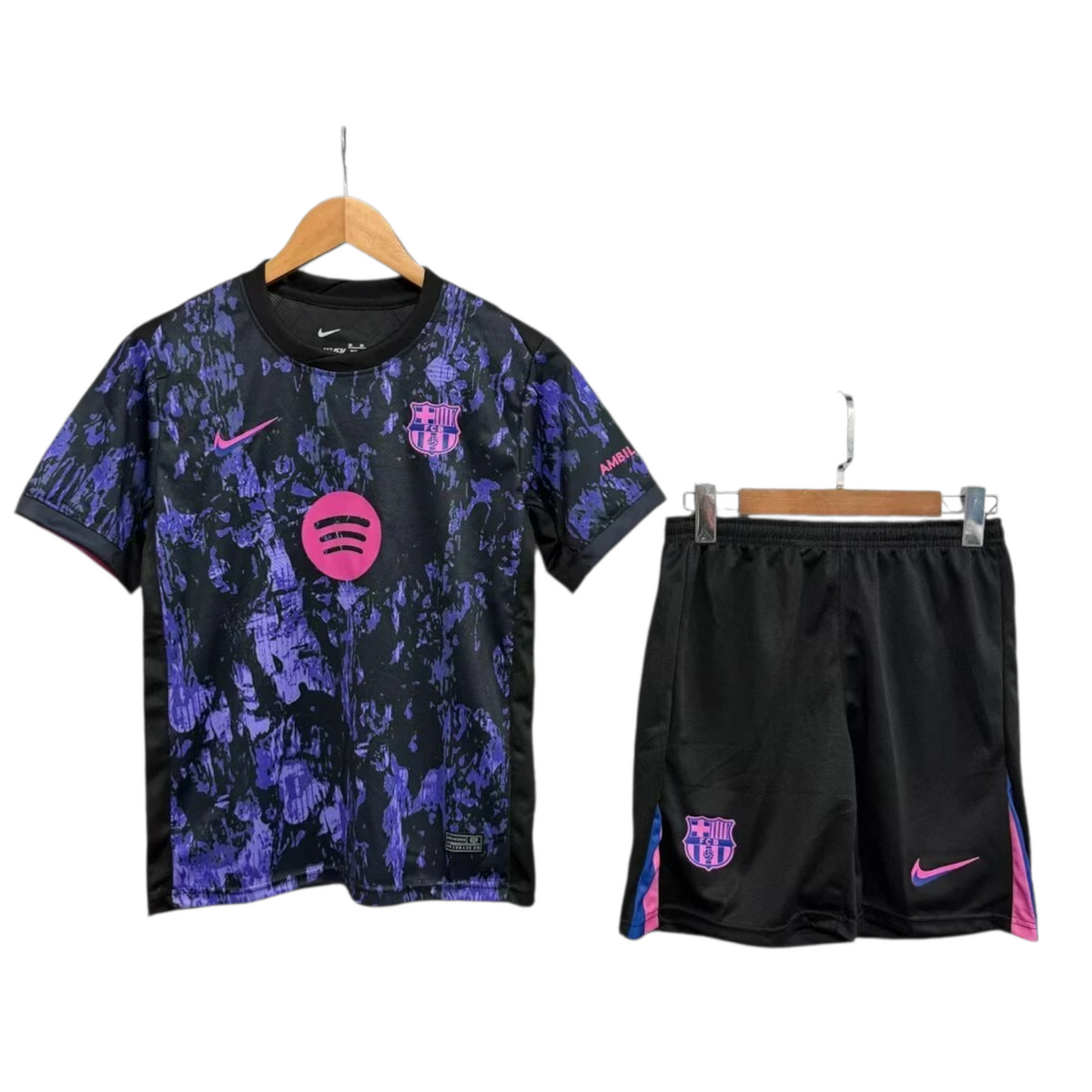 FCB Special Edition Black/Purple Training Kit 2025/26 - (Jersey + Shor ...